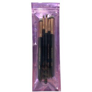 5 pc MOTD Cosmetics Eye Got It Brush Set Blend Detail Black Rose Gold Vegan NEW